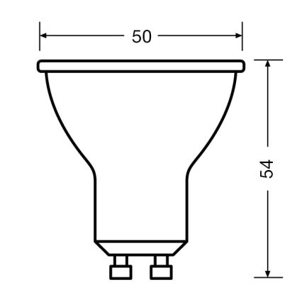 LED žarulja PAR16 GU10/4,5W/230V 6500K 60° - Osram