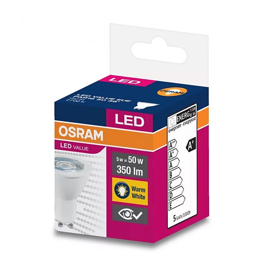 LED Žarulja PAR16 GU10/5W/230V 2700K - Osram
