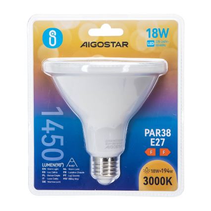 LED Žarulja PAR38 E27/18W/230V 3000K - Aigostar