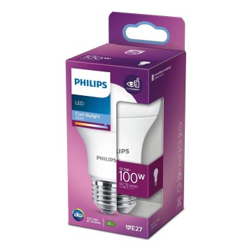 LED Žarulja Philips A60 E27/12,5W/230V 6500K