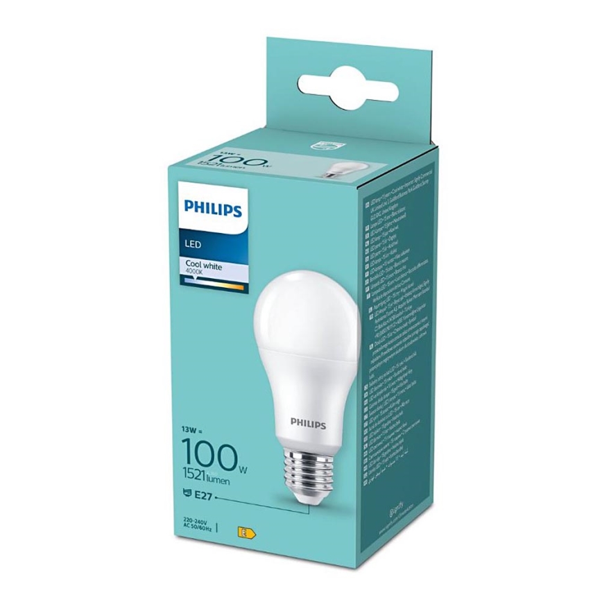 LED Žarulja Philips A60 E27/13W/230V 4000K