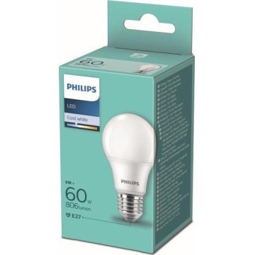 LED Žarulja Philips A60 E27/8W/230V 4000K