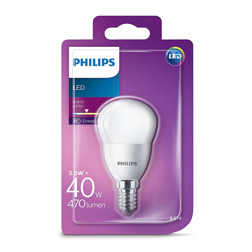 LED Žarulja Philips E14/5,5W/230V 2700K