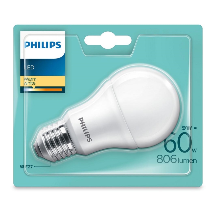 LED Žarulja Philips E27/9W/230V 2700K