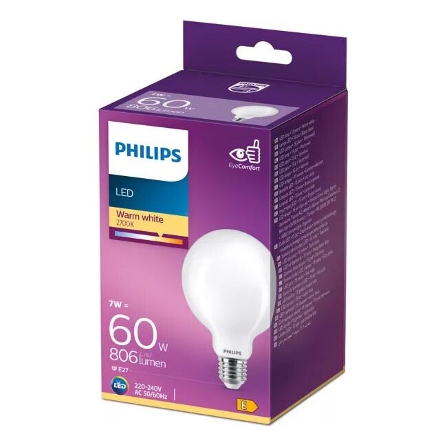 LED Žarulja Philips G93 E27/7W/230V 2700K