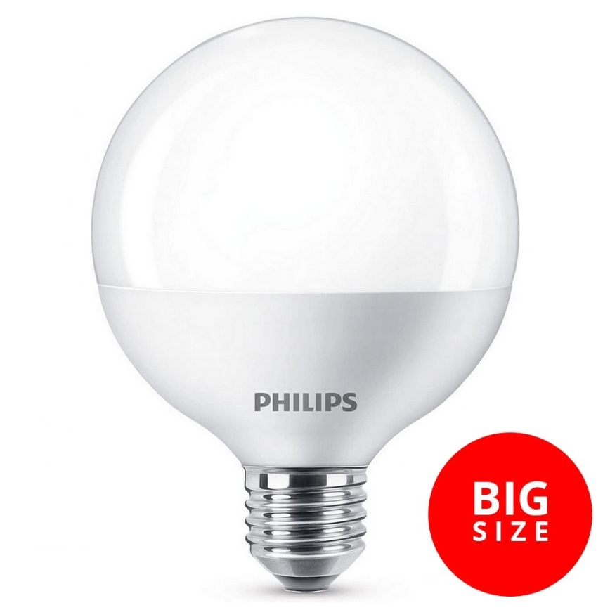 LED Žarulja Philips G95 E27/8,5W/230V 6500K