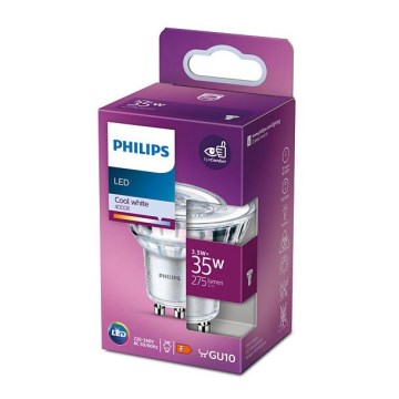 LED Žarulja Philips GU10/3,5W/230V 4000K