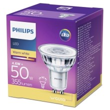 LED Žarulja Philips GU10/4,6W/230V 2700K