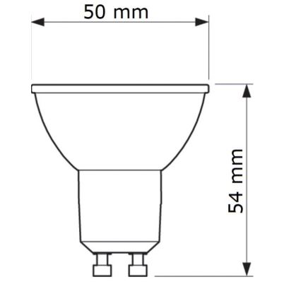 LED Žarulja Philips GU10/6,7W/230V 6500K