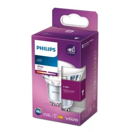 LED Žarulja Philips PAR16 GU10/4,9W/230V 3000K