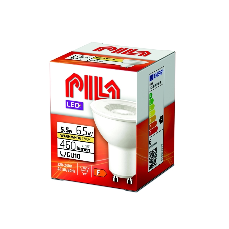 LED Žarulja Philips Pila PAR16 GU10/5,5W/230V 2700K