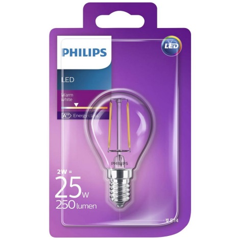 LED Žarulja Philips VINTAGE E14/2W/230V 2700K