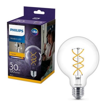 LED Žarulja Philips VINTAGE G95 E27/5W/230V 2200K