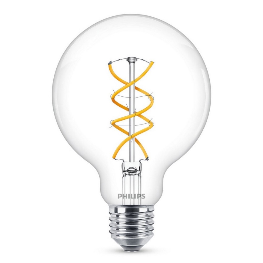 LED Žarulja Philips VINTAGE G95 E27/5W/230V 2200K