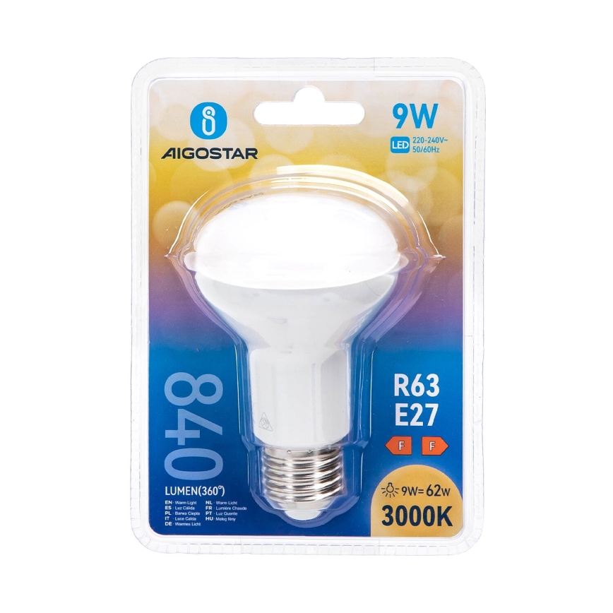 LED Žarulja R63 E27/9W/230V 3000K - Aigostar