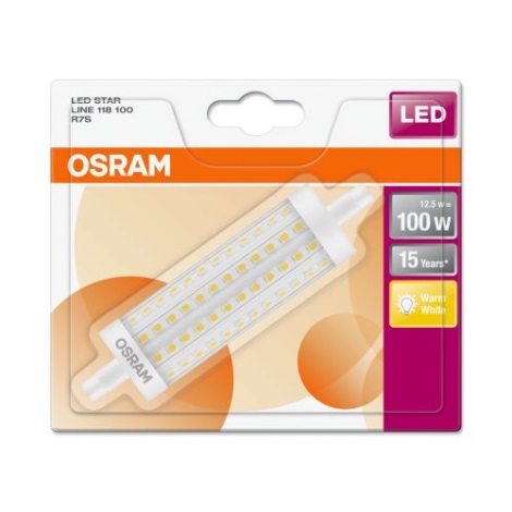 LED Žarulja R7s/12,5W/230V 2700K - Osram 118 mm