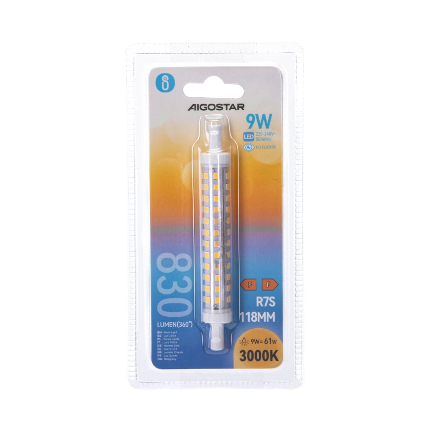 LED žarulja R7S/9W/230V 3000K - Aigostar