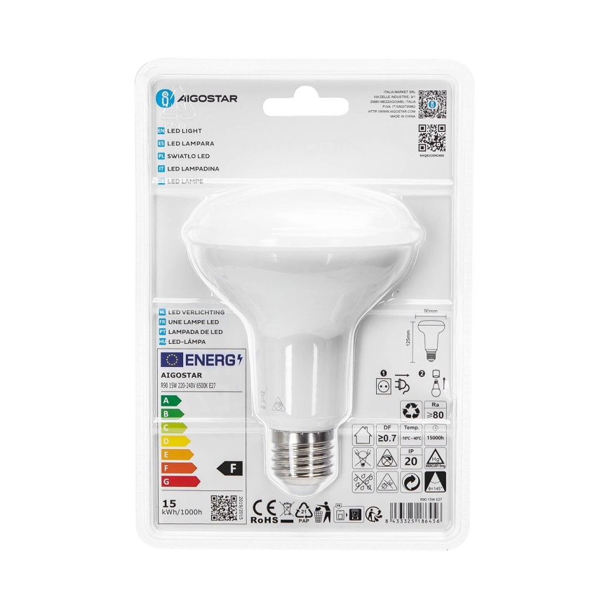 LED Žarulja R90 E27/15W/230V 6500K - Aigostar