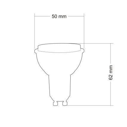 LED žarulja reflektora GU10/2W/230V 3000K