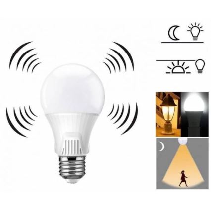 LED žarulja s detektorom pokreta E27/9W/230V 6500K