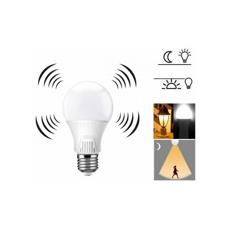 LED žarulja s detektorom pokreta E27/9W/230V 6500K