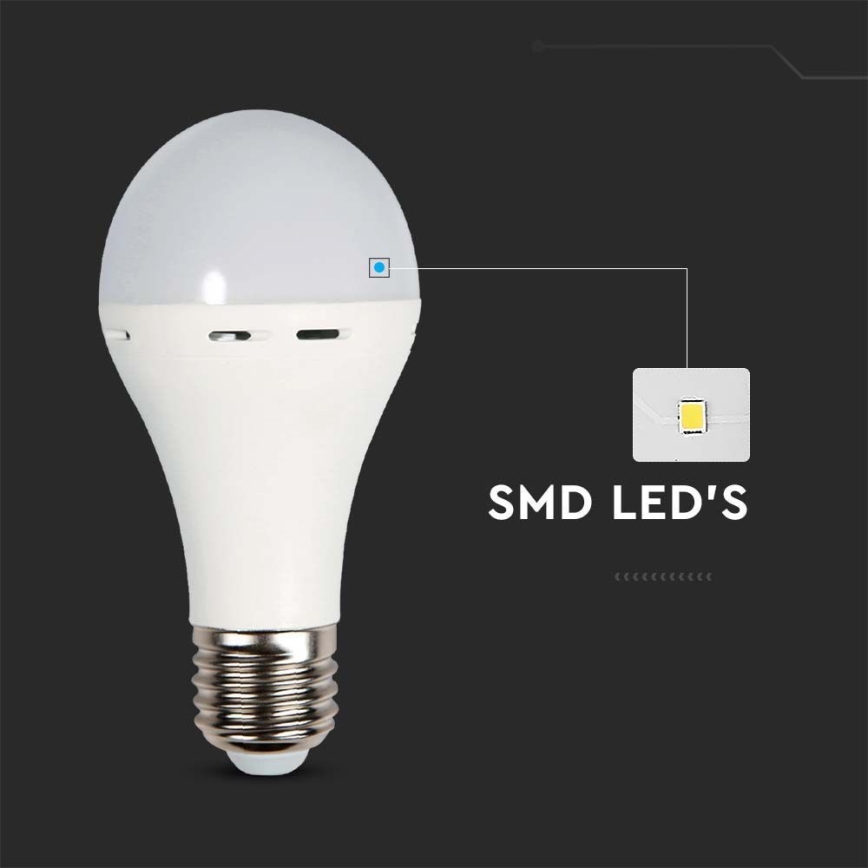 LED Žarulja s modom za slučaj nužde A70 E27/9W/230V 4000K