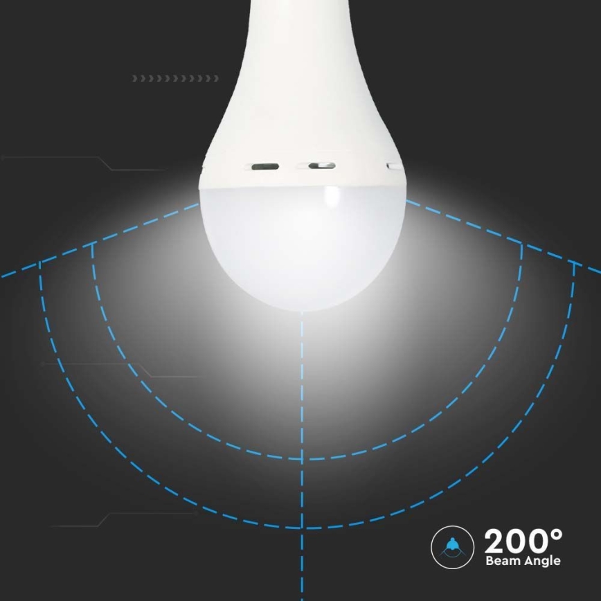 LED Žarulja s modom za slučaj nužde A70 E27/9W/230V 4000K