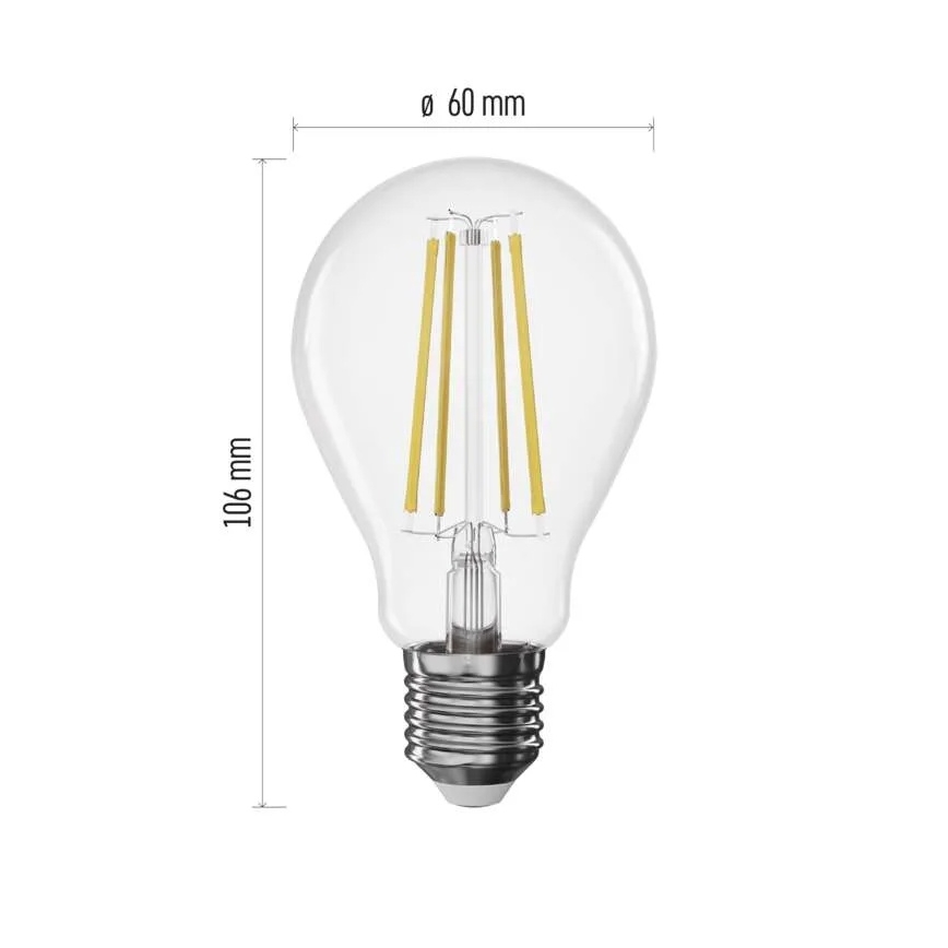 LED žarulja s mogućnošću prigušivanja FILAMENT A60 E27/7,5W/230V 2700K