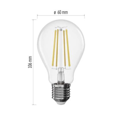 LED žarulja s mogućnošću prigušivanja FILAMENT A60 E27/7,5W/230V 4000K