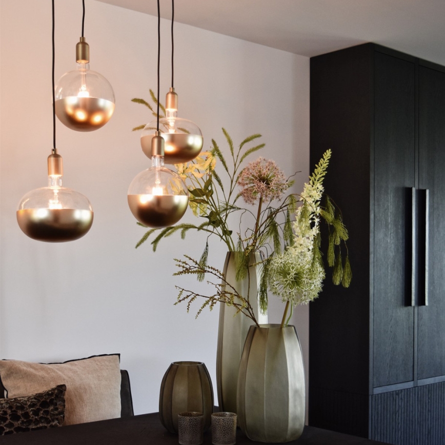 LED žarulja s mogućnošću prigušivanja i zlatnom kapicom FILAMENT E27/6W/230V 1800K CRI 90