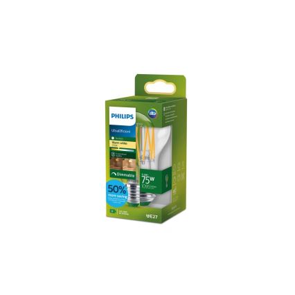 LED žarulja s mogućnošću prigušivanja ULTRAEFFICIENT VINTAGE Philips A60 E27/5,2W/230V 2700K