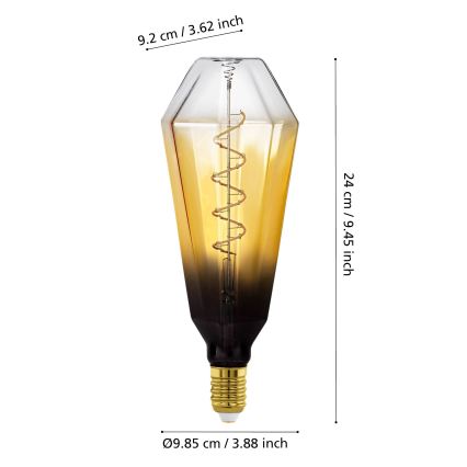 LED žarulja s mogućnošću prigušivanja VINTAGE E27/4W/230V 1700K bež - Eglo 110236