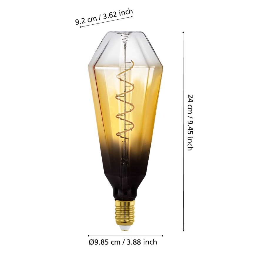 LED žarulja s mogućnošću prigušivanja VINTAGE E27/4W/230V 1700K bež - Eglo 110236