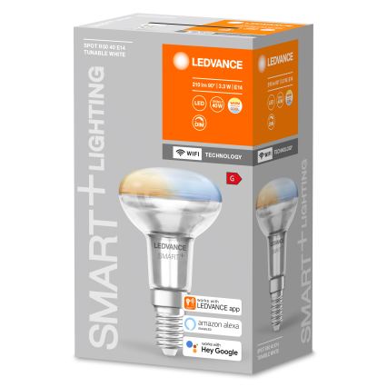 LED prigušiva reflektorska žarulja SMART+ R50 E14/3,3W/230V 2700-6500K Wi-Fi - Ledvance