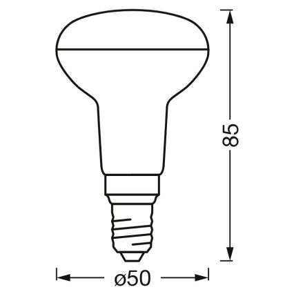 LED prigušiva reflektorska žarulja SMART+ R50 E14/3,3W/230V 2700-6500K Wi-Fi - Ledvance