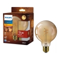 LED žarulja s prigušivanjem VINTAGE Philips G95 E27/3,1W/230V 1800K