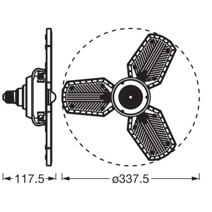 LED žarulja s senzorom HIGHBAY E27/40W/230V 4000K - Osram