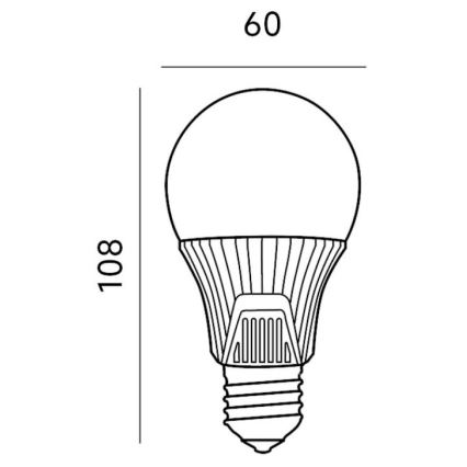 LED Žarulja sa senzorom E27/9W/230V 6500K