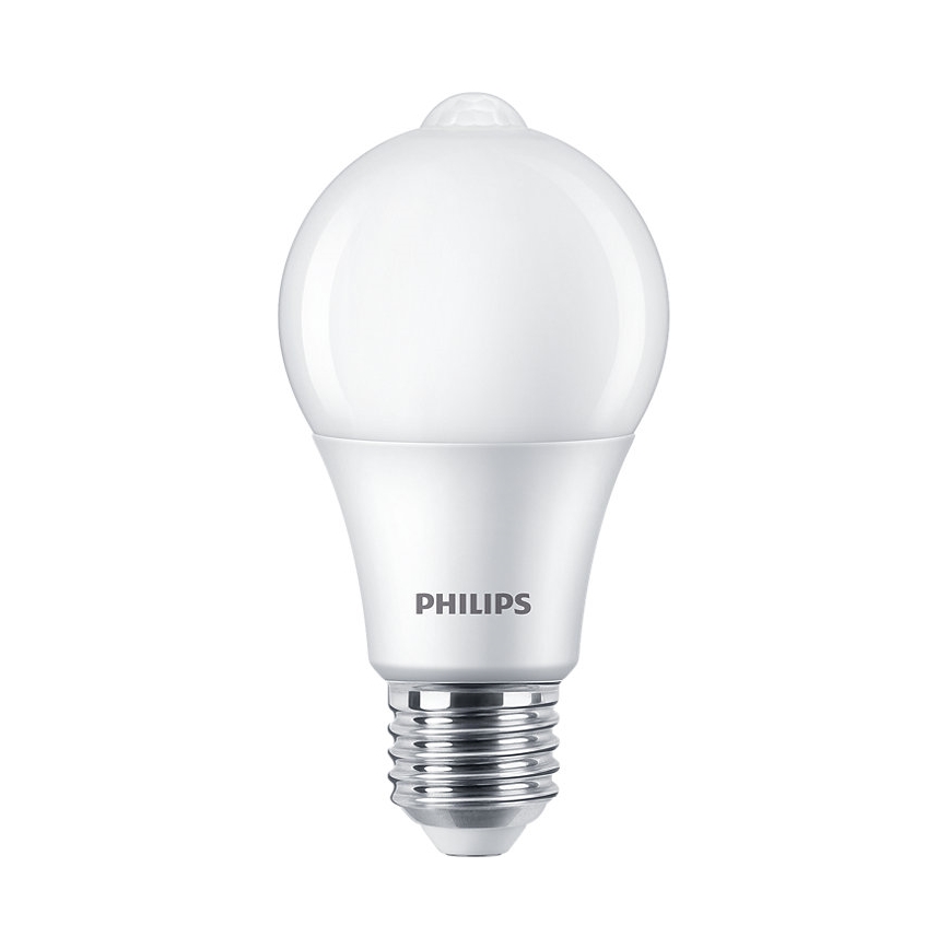 LED Žarulja sa senzorom Philips A60 E27/8W/230V 2700K