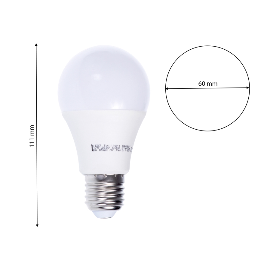 LED Žarulja sa senzorom pokreta ECO E27/6W/230V 2700K