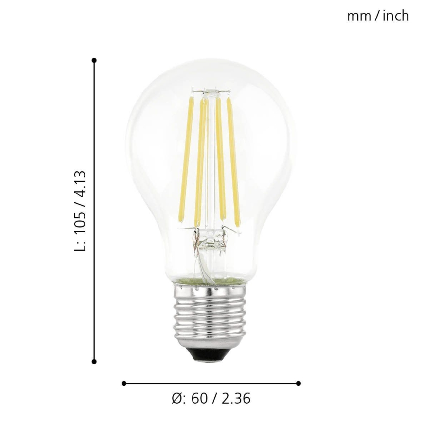 LED žarulja sa senzorom sumraka Vintage A60 E27/6W/230V 3000K - Eglo 11886