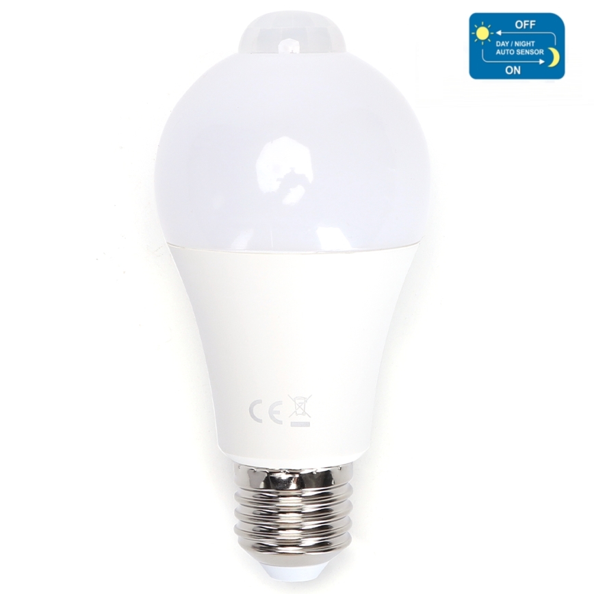 LED Žarulja sa senzorom za pokret i dan/noć A60 E27/12W/230V 6500K - Aigostar