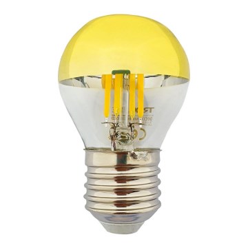 LED žarulja sa zrcalnim vrhom DECOR MIRROR P45 E27/5W/230V 4200K zlatna
