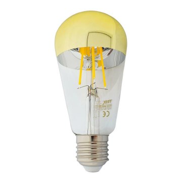 LED žarulja sa zrcalnim vrhom DECOR MIRROR ST64 E27/8W/230V 4200K zlatna
