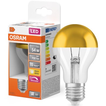 LED žarulja sa zrcalnim vrhom SUPERSTAR E27/7W/230V 2700K zlatna - Osram
