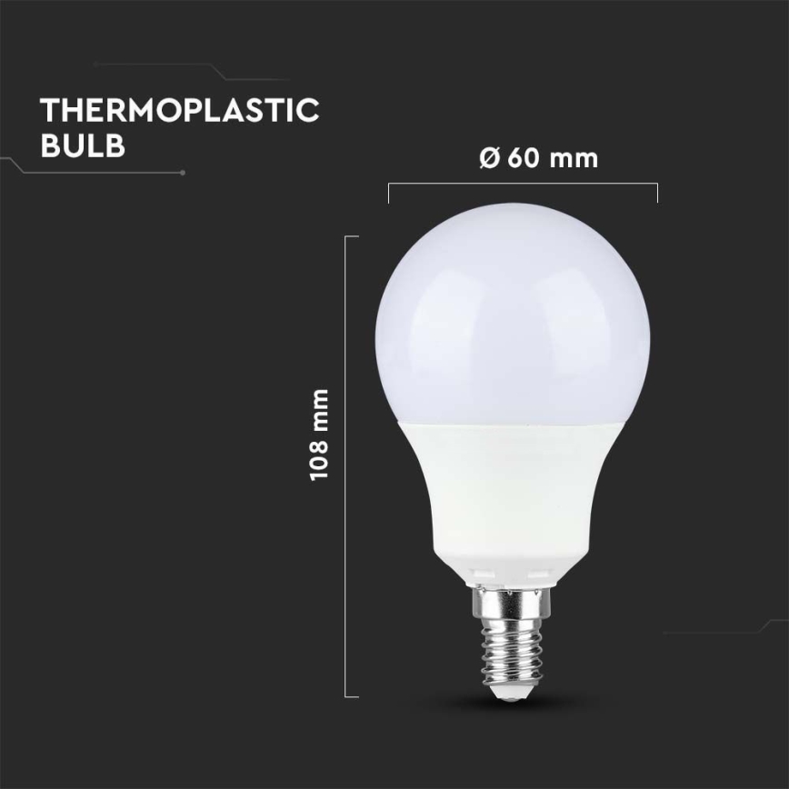 LED Žarulja SAMSUNG CHIP A60 E14/8,5W/230V 4000K