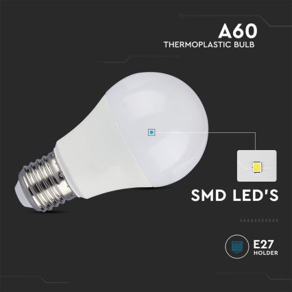LED Žarulja SAMSUNG CHIP A60 E27/8,5W/230V 4000K