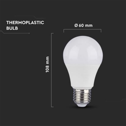 LED Žarulja SAMSUNG CHIP A60 E27/8,5W/230V 4000K