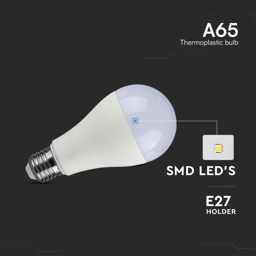 LED Žarulja SAMSUNG CHIP A65 E27/17W/230V 6500K