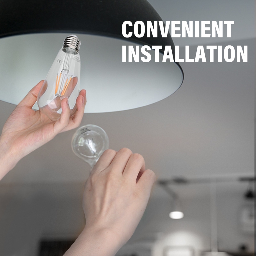 LED Žarulja ST64 E27/8W/230V 2700K - Aigostar